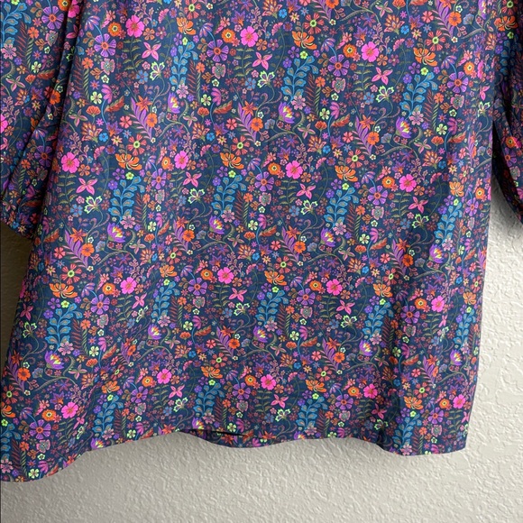 SSYS Emerson Contrast Stripe Short Sleeve Quarter Zip Top Size small - Picture 13 of 13